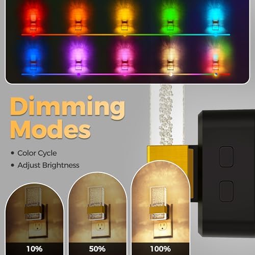 DORESshop LED Night Lights Plug into Wall, Dimmable Night Light - Image 2