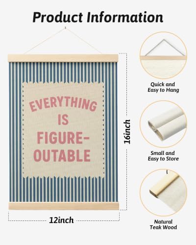 FGFK Positive Affirmations Wall Art Poster Hanger Frame 12x16 Inch - Image 2