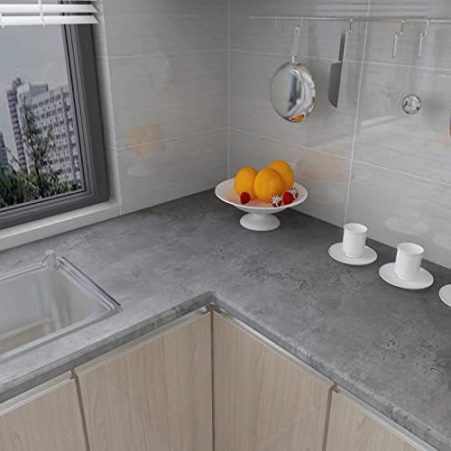 Dark Concrete Wallpaper Peel and Stick Gray Concrete Cement Contact Paper - Image 6