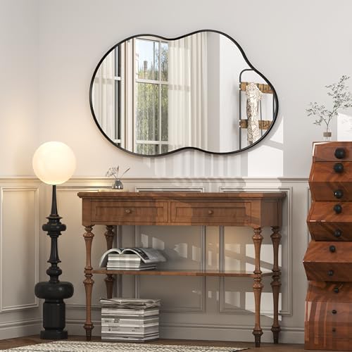 20x32 Inch Black Irregular Wall Mirror - Image 5