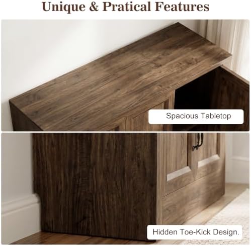 39" Modular Buffet Sideboard Cabinet, Expandable Storage Cabinet System - Image 4