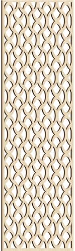 Resort Decorative Pierced Fretwork Wood Wall Panels, 29 3/8"W x 74 3/8"H x 3/8"T by EkenaMillwork