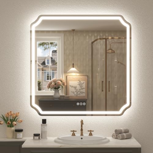 30x30 Inch LED Bathroom Mirror by CHARMOR