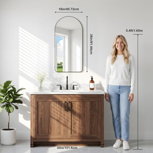 GLASHOM Arched Bathroom Vanity Mirror - Image 6