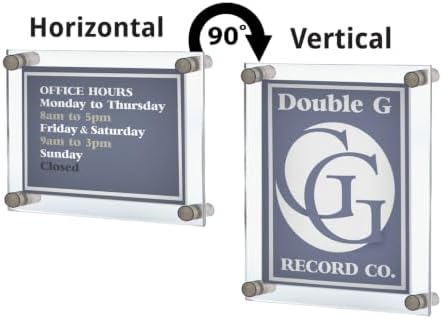 Azar Displays 105506 Standoff Sign Holder, 8.5" W x 14" H - Image 5