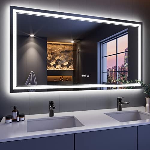 55x30 Inch LED Bathroom Mirror by ISTRIPMF