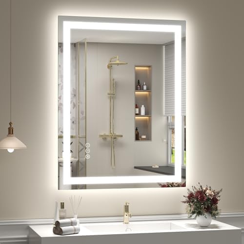 28x36 LED Lighted Bathroom Mirror by ODDSANMirrors