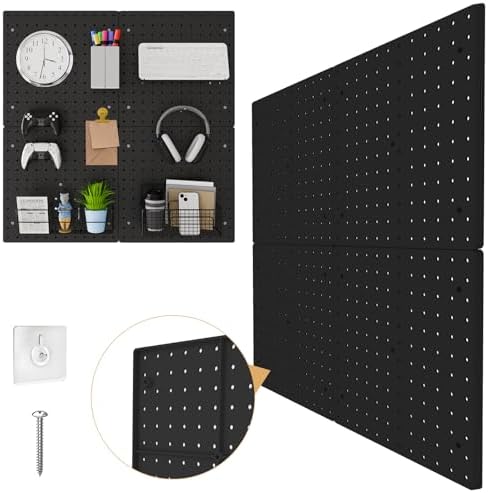 FZK Plastic Pegboard Wall Organizer Kit, 4 Pack by FZK