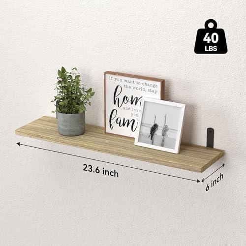 WOPITUES 24'' Long Floating Shelves - Image 3