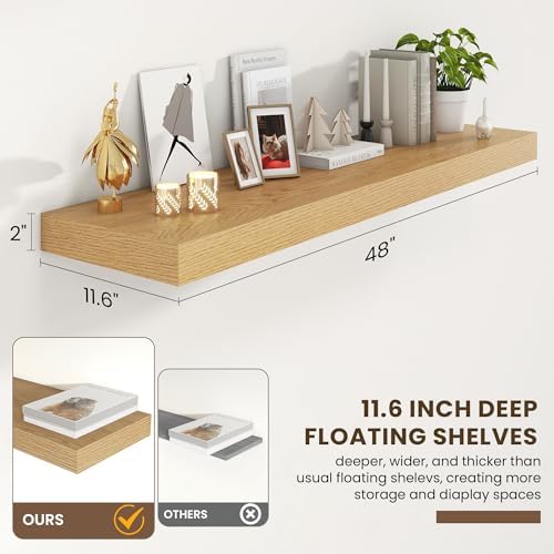 FLYJOE 48 Inch Floating Shelves - Image 3