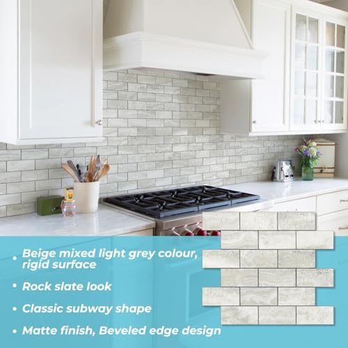 STICKGOO 10-Sheet Peel and Stick Backsplash on Subway Tile - Image 3