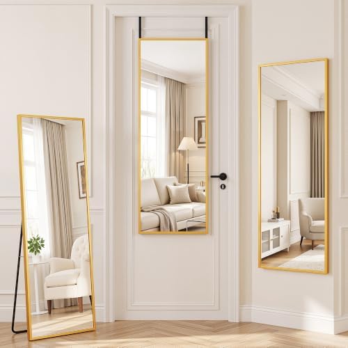 Suidia Full Length Mirror Over the Door&Wall Mounted, HD Shatterproof, Hanging - Image 2