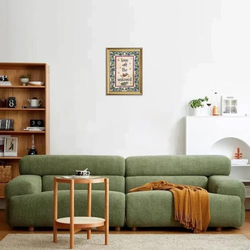 Gold Framed Gothic Love Wall Art, “Love the Unloved” Animal Print - Image 6