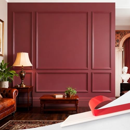 Upick Peel and Stick Wainscoting Pre-Cut Wall Molding Kit by Upick