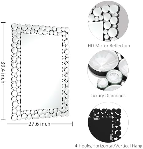 KOHROS Luxury Diamond Bathroom Mirror - Image 2