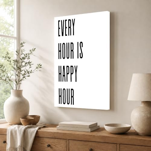 InkFlow Posters Every Hour Happy Hour Canvas Poster - Image 4