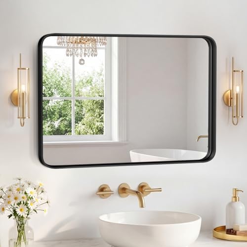 Sweetcrispy Bathroom Mirror 32x24 Inch, Vanity Mirror by Sweetcrispy