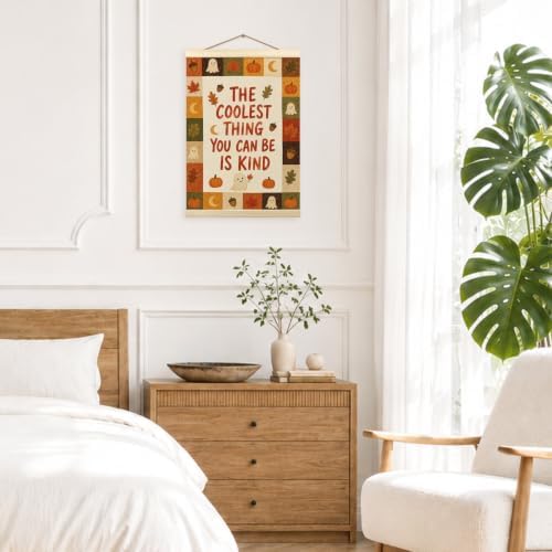madalo Fall Halloween Ghost Nursery Wall Art Poster Hanger Frame 12x16 Inch - Image 4
