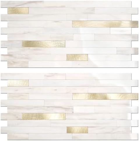 STICKGOO 2 Sheets Peel and Stick Backsplash Tile, Stick on Backsplash by STICKGOO