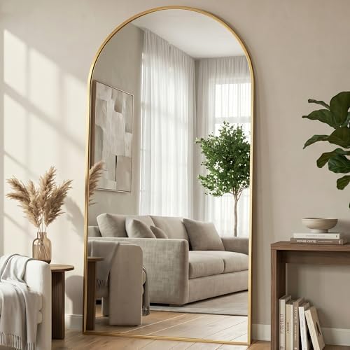 81"x41" Arched Full Length Mirror, Full Body Floor Mirror - Image 3