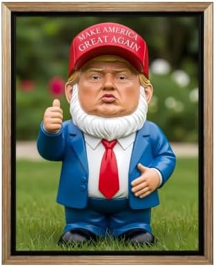 InkFlow Posters Garden Gnome Figurine Canvas Poster by InkFlowPosters