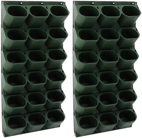Vertical Wall Planter with 36 Pots, Hanging Garden Plant Flowerpot Holder by Eapmic