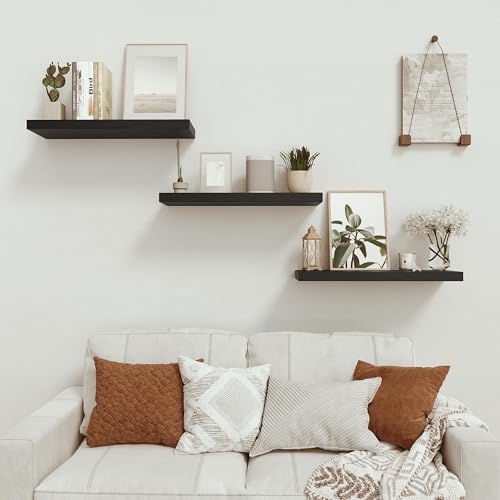 Vivelove Deep Floating Shelves for Wall 24 inches Long Set of 2 - Image 5