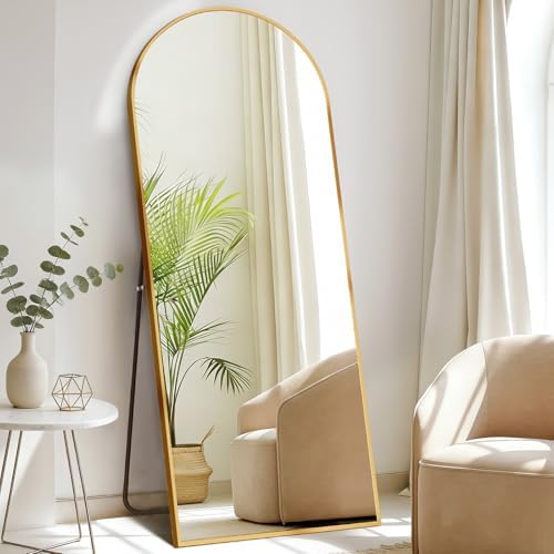 NEWBULIG Arched Full Length Floor Mirror 68"x26", Body Standing Mirror - Image 6