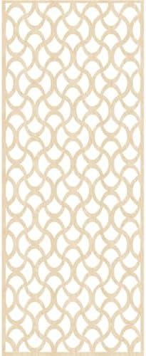 31 3/8"W x 79 3/8"H x 1/4"T Resort Decorative Fretwork Wood Wall Panels - Image 2