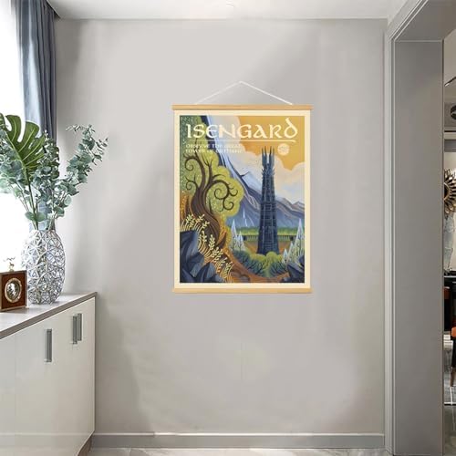 Middle Earth Landscape Wall Art Prints Canvas PaintingFantasy Posters, Wall - Image 3