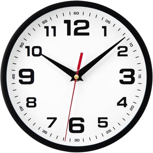 Wall Clock Silent Non-Ticking 14 Inch Clocks Battery Operated by Warminn