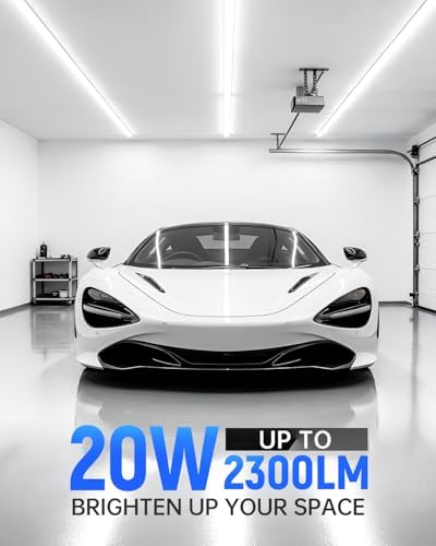 T5 LED Shop Lights 4FT, 20W 2300lm 6500K, Cabinet and Garage Light 4 Pack - Image 3