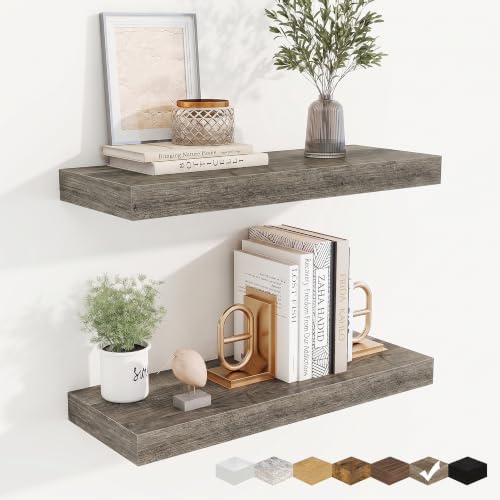 Floating Shelves for Wall, Wall Mounted Wood Shelves by Fuqing