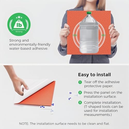 12 Pack Self-Adhesive Acoustic Panels, 2nd Generation Sound Absorbing Panel - Image 4