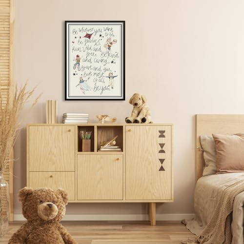 GO-SANTNN Watercolor Kids Poetry Wall Art Toddler Quotes Positive Affirmations - Image 3