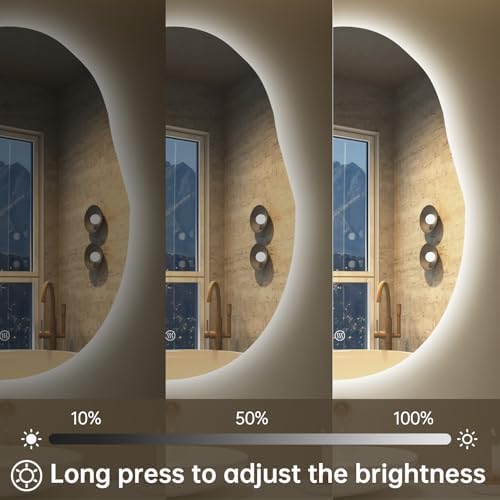 24x32 Irregular LED Bathroom Mirror - Image 6