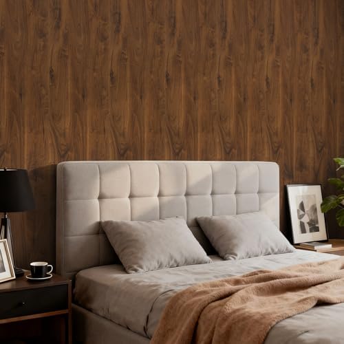 Wood Grain Contact Paper Peel and Stick Self Adhesive Dark Brown Wallpaper - Image 5