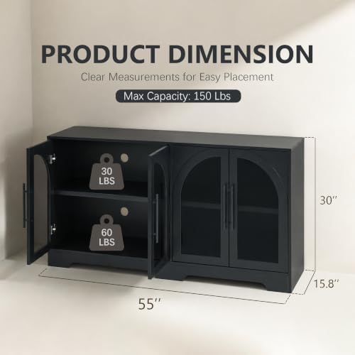 55" Sideboard Buffet Cabinet - Image 2
