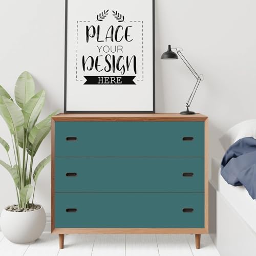 SOON AFTER Teal Peel and Stick Wallpaper Matte Teal Contact Paper Self Adhesive - Image 3