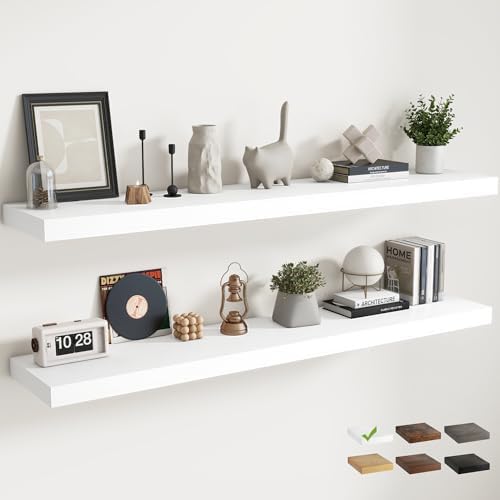 72 Inch Floating Shelves for Wall by Marsmiles