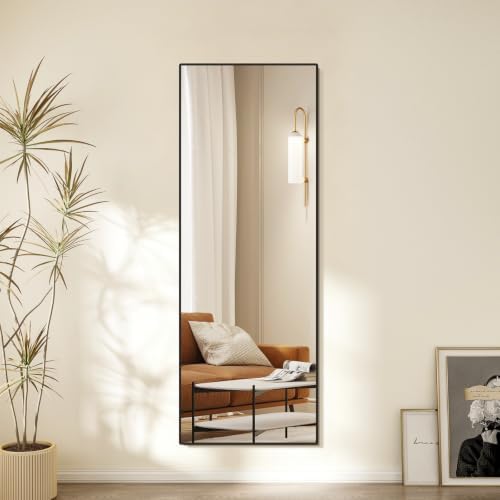 57"x21" Full Length Mirror, Floor Mirror Full Length Black - Image 2