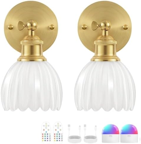 Vintage Battery Operated Wall Sconce by RIDALUX