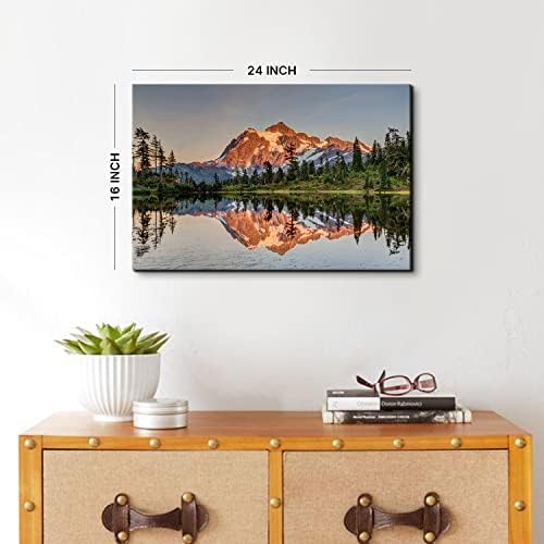Forest Mountain Landscape Wall Art - Image 4
