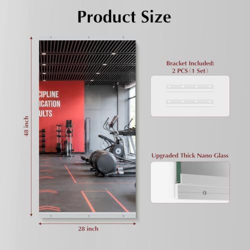 BEAUTYPEAK Home Gym Mirror - Image 2