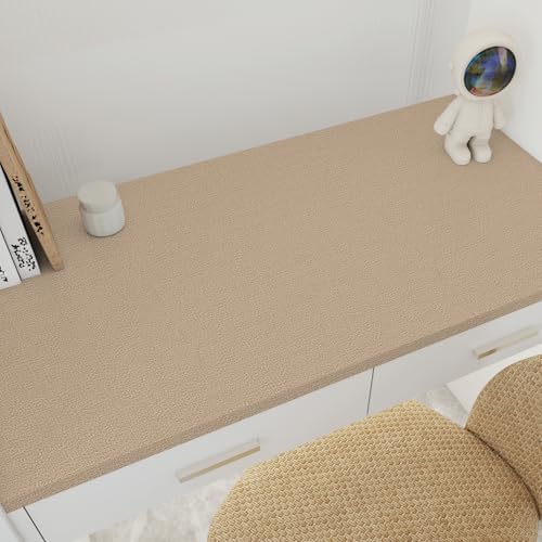 Grasscloth Peel and Stick Wallpaper Brown Textured Contact Paper, Countertop - Image 4