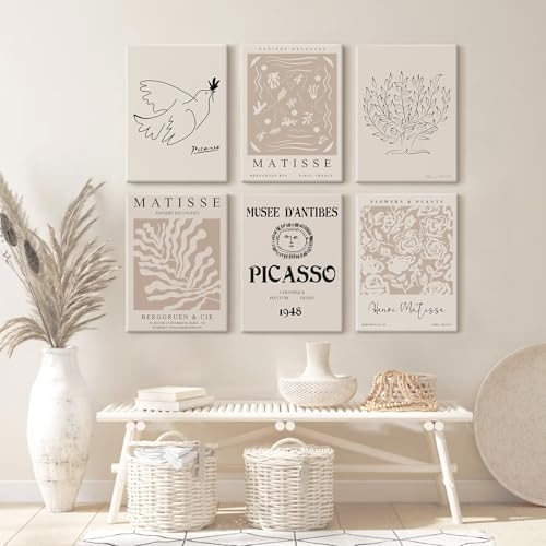 Matisse Aesthetic Wall Art Prints Boho Neutral Wall Decor Beige Abstract - Image 3