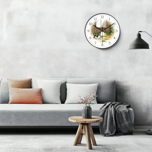 8 inch Decorative Wall Clock Battery Operated - Image 5