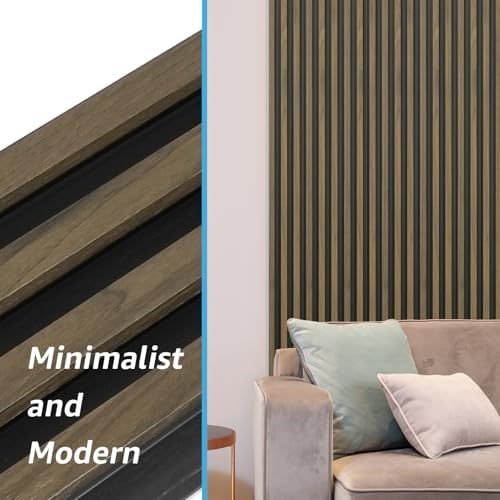 Art3d 96 x 6 Inch 3D Fluted Wood Textured Slat Wall Panel - Image 7