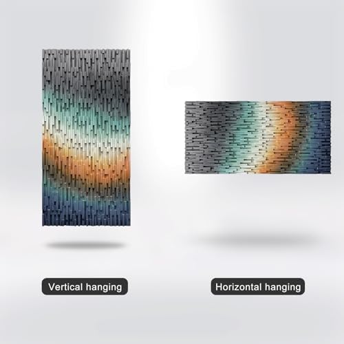 LIUZEYUE Oversized Abstract Wood Wall Art, Large-Scale Linear Texture - Image 5