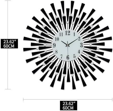 FLEBLE Large Wall Clocks for Living Room Decor Modern Big Silent Wall Clock - Image 4